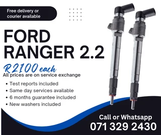 Ford Ranger 2.2 Injectors For Sale With Warranty