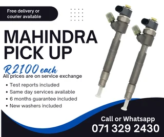 Mahindra Pick Up Injectors For Sale With Warranty