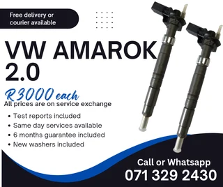 Vw Amarok 3.0 Injectors For Sale With Warranty