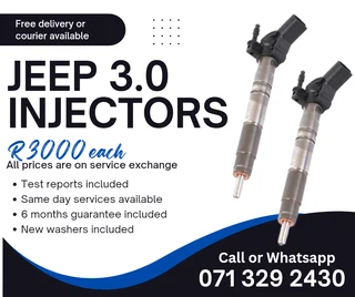 Jeep 3.0 Injectors Fpr Sale With Warranty