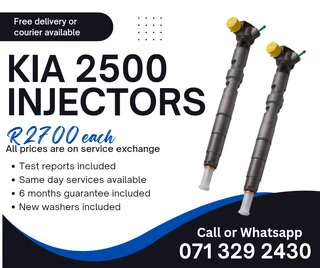Kia 2500 Injectors For Sale With Warranty