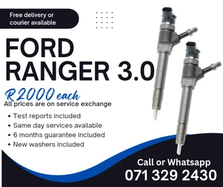 Ford Ranger 3.0 Injectors For Sale With Warranty