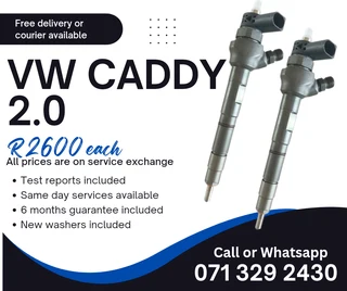Vw Caddy 2.0 Injectors For Sale With Warranty