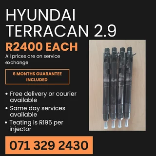 Hyundai Terracan 2.9 Injectors For Sale With Warranty