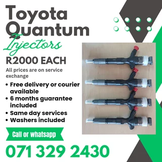 Toyota Quantum Injectors For Sale With Warranty