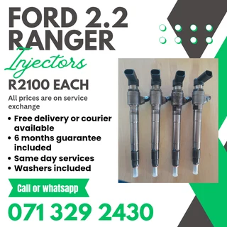 Ford Ranger 2.2 Injectors Forvsale With Warranty