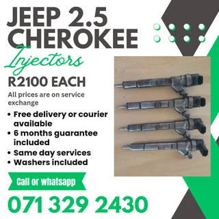 Jeep Cherokee 2.5 Injectors For Sale With Warranty