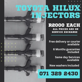 Toyota Hilux Injectors For Sale With Warranty