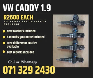 Vw Caddy 1.9 Diesel Injectors For Sale With Warranty