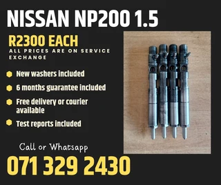 Nissan Np200 1.5 Injectors For Sale With Warranty