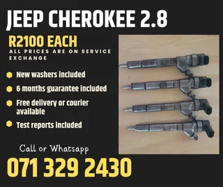 Jeep Cherokee 2.8 Injectors For Sale With Warranty