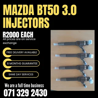 Mazda Bt50 3.0 Injectors For Sale With Warranty