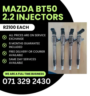 Mazda Bt50 2.2 Injectors For Sale With Warranty