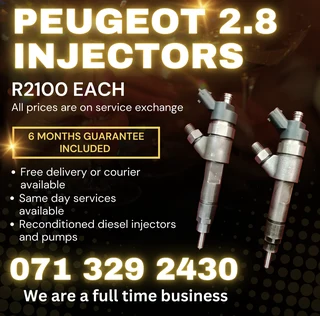 Peugeot 2.8 Injectors For Sale With Warranty
