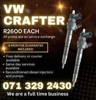 VW CRAFTER INJECTORS FOR SALE WITH WARRANTY
