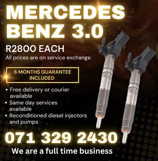 MERCEDES BENZ 3.0 INJECTORS FOR SALE WITH WARRANTY