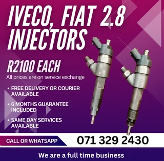 Iveco, Fiat, Citroen 2.8 Injectors For Sale With Warranty