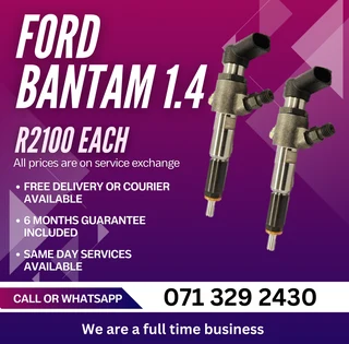 Ford Bantam 1.4 Injectors For Sale With Warranty