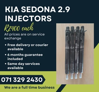Kia Sedona 2.9 Injectors For Sale With Warranty