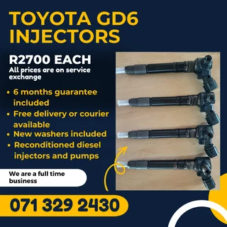 Toyota Gd6 Injectors For Sale With Warranty