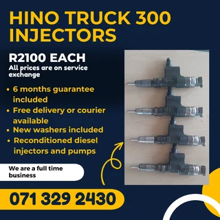 Hino 300 Truck Injectors For Sale With Warranty