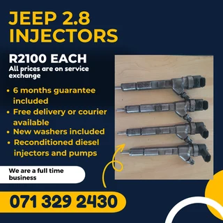 Jeep 2.8 Diesel Injectors For Sale With Warranty