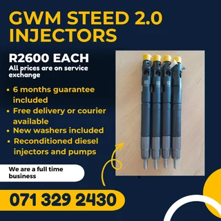 Gwm Steed 2.0 Injectors For Sale With Warranty