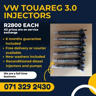 Vw Touareg 3.0 Diesel Injectors For Sale With Warranty