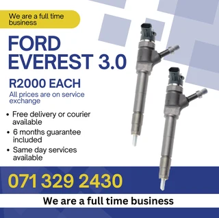 Ford Everest 3.0 Injectors For Sale With Warranty