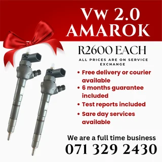 Vw Amarok 2.0 Injectors For Sale With Warranty