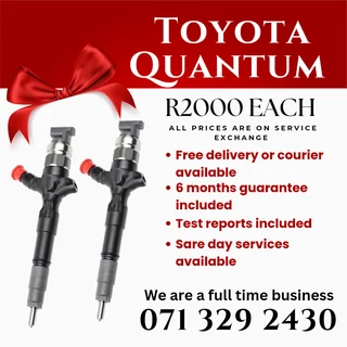 Toyota Quantum Injectors For Sale With Warranty