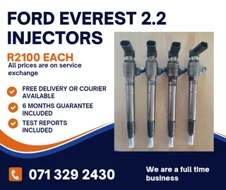 Ford Everest 2.2 Diesel Injectors For Sale With Warranty
