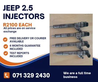Jeep 2.5 Diesel Injectors For Sale With Warranty