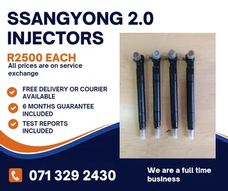 Ssangyong 2.0 Injectors For Sale With Warranty