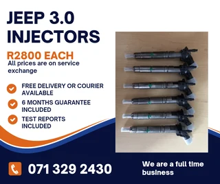 Jeep 3.0 Injectors For Sale With Warranty