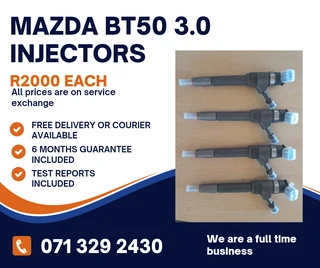 Mazda Bt50 3.0 Injectors For Sale With Warranty