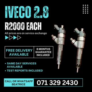 Iveco 2.8 Diesel Injectors For Sale With Warranty