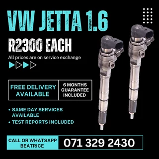 Vw Jetta 1.6 Diesel Injectors For Sale With Warranty