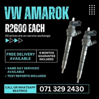 Vw Amarok 2.0 Injectors For Sale With Warranty