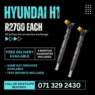 Hyundai H1 Injectors For Sale With Warranty