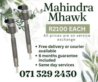 Mahindra Mhawk Injectors For Sale With Warranty