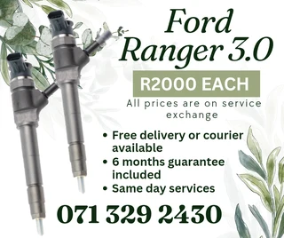 Ford Ranger 3.0 Diesel Injectors For Sale With Warrantt