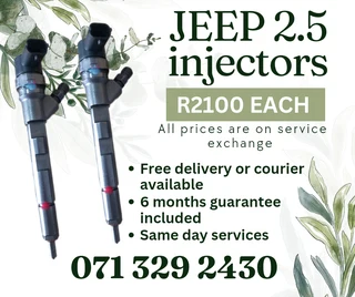 Jeep 2.5 Diesel Injectors For Sale With Warrantt