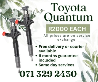 Toyota Quantum Injectors For Sale With Warranty