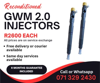 Gwm Steed 2.0 Injectors For Sale With Warranty