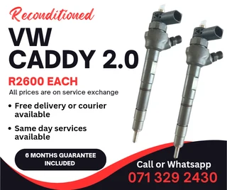 Vw Caddy 2.0 Injectors For Dale With Warranty