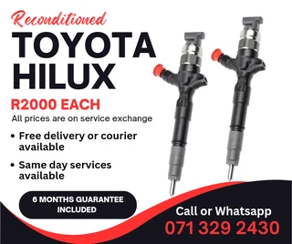 Toyota Hilux Injectors For Sale With Warranty