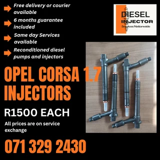 Opel Corsa 1.7 Injectors For Sale With Warranty
