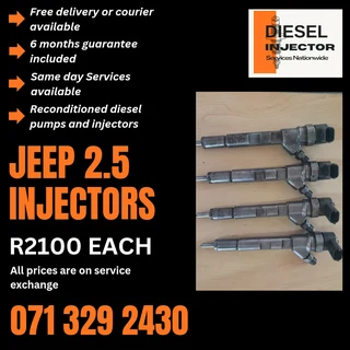 Jeep 2.5 Injectors For Sale With Warranty