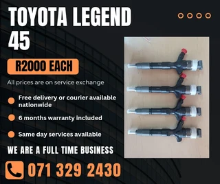 Toyota Legend 45 Diesel Injectors For Sale With Warranty